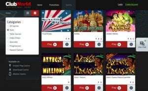 Club World Casino Bonus codes 2023.